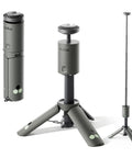 Telescoping Camping Light With 12000mAh Battery, military green collapsible magnetic lantern in three stages of extension