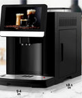 All-In-One Fully Automatic Espresso Machine With Built-In Grinder, 19 Customizable Coffee Profiles, Auto Clean Function side view