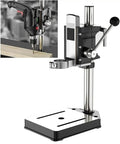 Universal Vertical Drill Stand Clamp For Woodworking, Portable Table Top Drill Press with aluminum base, precision tool