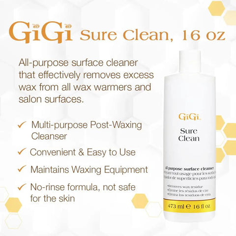 Sure Clean All Purpose Wax Residue Remover And Surface Cleaner For Warmers Eliminate Wax Buildup From Carpets Floors Upholstery And Clothing Leaves Surfaces Fresh And Clean 16 Fl Oz bottle with product details