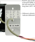 Built Tough RFID Access Control Keypad With Wiegand 26Bit showing wiring and weatherproof design, zinc alloy construction.