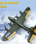 B-17 RC Plane Beginner Friendly Ready To Fly EPP Foam Glider with 2 Channel 2.4GHz Remote in flight
