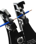 Heavy Duty Automatic Wire Stripper Cutter Crimping Tool 3 In 1 adjustable gripping a blue wire for precise stripping.