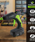 18V Cordless Hot Glue Gun With 60W Internal Heater Reaches 380 Degrees Fahrenheit In Minutes Battery Compatible With Ryobi 18V