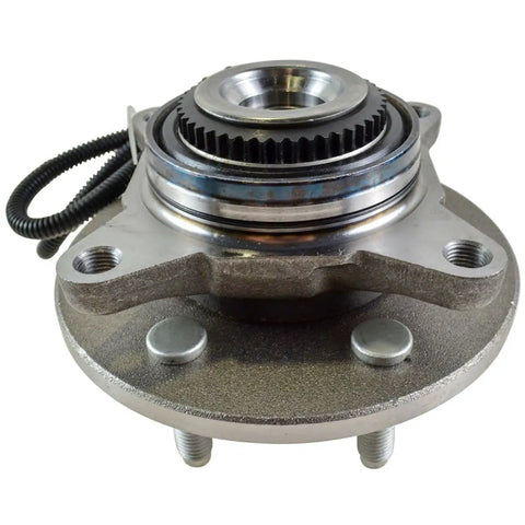 Drop In Ready And Built Tough 21 Piece Front Steering Suspension And Brake Repair Kit For 2006 2008 Ford F150 4wd wheel bearing component close-up.