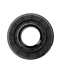 Tub Washer Bearing And Seal Kit With Front Seal 4280EN4001F And Rear Bearing 4280EN4001G Easy Tool Free Install For Quieter, Smoother Laundry Day And Fewer Noises. black washer seal and bearing ring set, front view