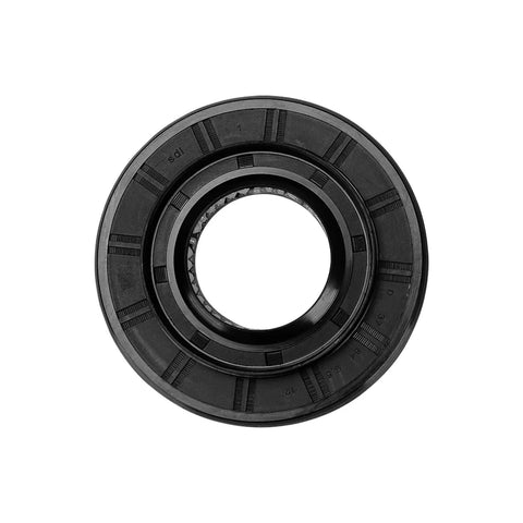 Tub Washer Bearing And Seal Kit With Front Seal 4280EN4001F And Rear Bearing 4280EN4001G Easy Tool Free Install For Quieter, Smoother Laundry Day And Fewer Noises. black washer seal and bearing ring set, front view