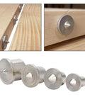 Wood Dowel Center Pin Alignment Tool Set Of 4 For Precise Woodworking 16 Pcs In 6Mm 8Mm 10Mm And 12Mm Sizes With Chrome Finish Steel