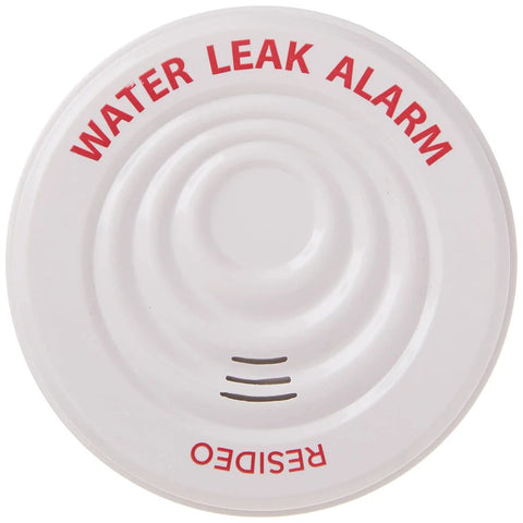 Top view of Reusable Water Leak Alarm And Spot Detector, Audible Alarm For Home Leaks, Economical Multi Location Protection in white.