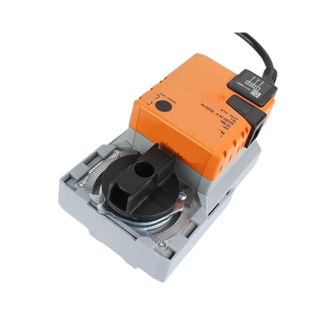 Top Shelf 10 Nm Rotary Actuator For Ventilation Ducts With Sick Valve Adjustment manual override, 24 Volt AC DC motor