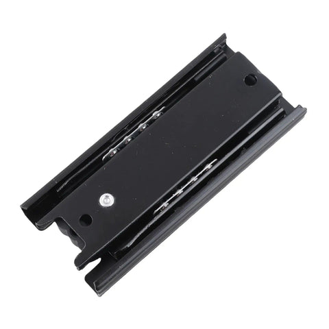 Mini Short Drawer Slides With Soft Close 2 Pack For Kitchen Cabinets, Silent Opening And Closing, black zinc plated steel