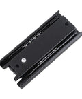 Mini Short Drawer Slides Full Extension Steel With Zinc Plating 2 Pack for Kitchen Cabinets and Furniture, black steel view
