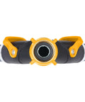 Front view of EZ-Flow 2-Way Hose Valve With Lever Design For Easy Water Split, high flow valves, and swivel couplings.