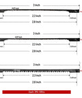 Badass Precision 3 Inch Pin End Scroll Saw Blades 45 Pack with 15 18 and 24 Tooth Per Inch Teeth for Quick Wood Cutting.