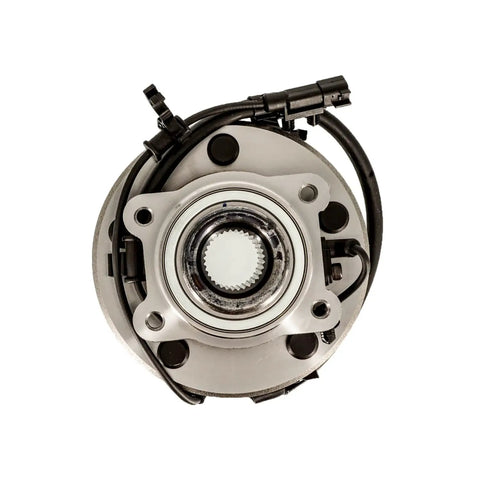 Top view of Dodge Journey Front Hub Bearing Assembly 2009 To 2020 5 Lug With ABS Sensor 512478, showing pre-sealed unit and wiring