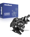 Front Steering Knuckle and Wheel Bearing Hub Assembly Left Replacement for 2011-2013 Hyundai Sonata displayed with packaging