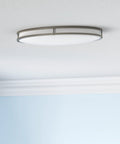 Dope Oil Rubbed Bronze LED Flush Mount Ceiling Light, Oval, 32 Inch, 4000K Cool White, Energy Star in modern room setting