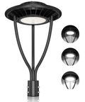 Beast Mode Bright Adjustable 60W 80W 100W LED Post Top Light With Photocell 14000 LM 5000K ETL Listed Outdoor Pole Fixture For Parking Lot And Yard