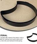 Crescent Shape Stepping Stone Mold For DIY Garden Walkways And Lawn Paths Plastic Paver Mold 13.38 By 11.02 By 1.65 Inches