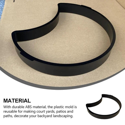 Crescent Shape Stepping Stone Mold For DIY Garden Walkways And Lawn Paths Plastic Paver Mold 13.38 By 11.02 By 1.65 Inches