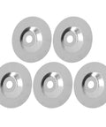 Ycauty 5 Pack Of 4 Inch Diamond Abrasive Discs For Premium Polishing And Deburring On Metal Wood Plastic With Tough Bowl Grinding Wheels That Last, silver discs.