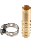 Brass Hose Joiner Repair Kit 3 Pack Half Inch Hose Mender With Stainless Steel Clamps Leakproof Barbed Coupler for Garden Hose Repair