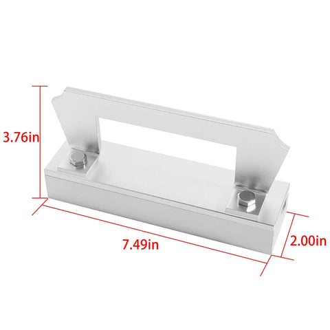 Dope Magnetic Bevel Jig For Knife Making And Metal Grinding, Easy Sharpening Tool For Blades with dimensions labeled
