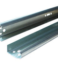 Vertical Garage Door Track Replacement Kit For 8Ft Doors Left And Right Side Rails For Residential And Light Commercial Use 88 Inch Rails