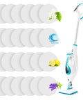32 Pack Fragrance Discs for Steam Mop Replacement Scent Discs Scented Pads Compatible with PowerFresh and Symphony Series Models 1940 1806 and 1132 Easy To Use Keeps Floors Fresh As You Mop shown with mop