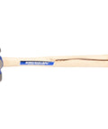 Ball Pein Hammer 8 Oz Workhorse With Hickory Handle, American High Carbon Steel Head, Powder Coated Rust Resistant Finish