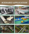 Wide Green PVC Conveyor Belt For Packaging Lines And Home Use in various industrial and agricultural settings