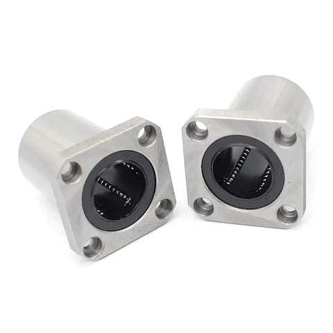 Beefy 25mm Flange Linear Bearing 5 Pack For CNC And 3D Printer Rods, Long-Lasting Wear-Resistant Parts With Heavy-Duty Load Capacity, Versatile For Textile, Food Packaging, Printing Machinery, And More. Two 25mm LMK25UU flange linear bearings