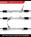 Fresh From The Shelf Manual Steering Rack And Pinion Assembly Direct Drop In For Kia Soul 2014 Through 2019 gas motor, 360 view.