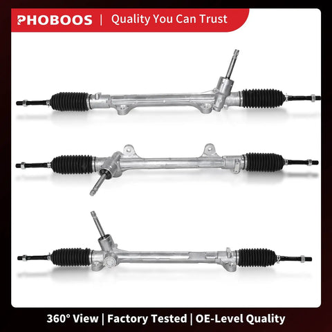 Fresh From The Shelf Manual Steering Rack And Pinion Assembly Direct Drop In For Kia Soul 2014 Through 2019 gas motor, 360 view.
