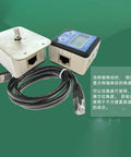 Top Tier Digital Angle Gauge With Slick Rotating Shaft And Bullseye Zero Point One Degree Resolution Featuring Split Magnetic Sensor For Hassle Free Tire Alignment Machining And Woodshop Projects on a green background.