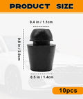 Tough As Nails Rubber Door Buffer Pads 10 Pack Auto Front Rear Shock Absorber Cushions sizes 0.4 in, 0.5 in, 0.8 in for car door protection.