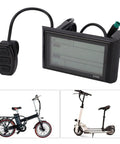 36V 48V Electric Bike LCD Display Control Panel S900 Upgrade Meter with Trip Computer and Real Time Battery Level Indicator