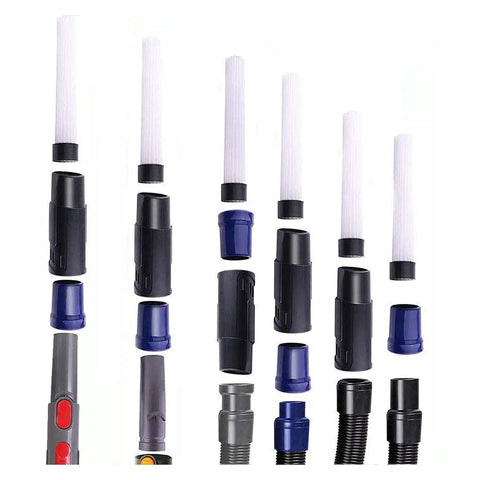 Universal Vacuum Attachment Kit 1 1/4 Inch And 1 3/8 Inch With 8 Piece Brush Set And Adapters For 32mm To 35mm Vac Ports components
