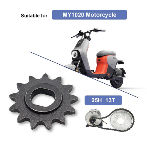 Motor Sprocket 25H 13T For MY1020 Electric Bike Motor, Metal Replacement Chain Wheel Gear, Durable Sprocket For MY1020 Bike Motor, Built For Trail Rides And Daily Commute Grind