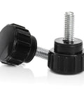 100 Pack Thumb Screws Set, 4 X 10 Mm Carbon Steel Heavy Duty Knurled Knob Screws, Reusable Round Clamping Screws For Quick Replacement