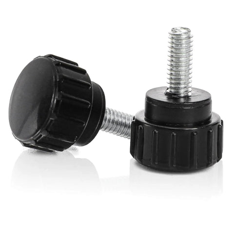 100 Pack Thumb Screws Set, 4 X 10 Mm Carbon Steel Heavy Duty Knurled Knob Screws, Reusable Round Clamping Screws For Quick Replacement