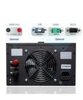Beefy 600V 5A 3000W Bench Power Supply With Programmable Switching Control For DIY Electronics, Phone Repair And Plating Projects, Stable Voltage And Current, Overload And Over Voltage Protection, Plug And Play Setup rear panel with fan, USB, RS485 and RS232 ports