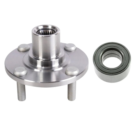 Front Wheel Bearing And Hub Assembly Kit For Mitsubishi Lancer ES 02-05 And 06 Lancer ES Without ABS, 2 Piece Front Driver And Passenger Sides