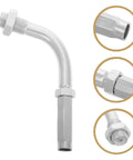Adjustable aluminum clutch cable adjuster screw featuring a 90-degree setup for precise throttle response and gear shifting.