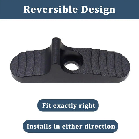 Enhanced Slide Safety System For Mossberg Shotguns 500 590 835 930 935 Shockwave with reversible design, black aluminum build