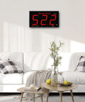 Sound Level Meter With Massive LCD Screen For Real Time Noise Monitoring Wall Mounted Above Sofa