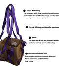 Heavy Duty Cargo Hoisting Net Featuring Rugged Webbing Straps For Dead Safe Lifting And Badass Tough Load Control Up To 3.5 Tons with box and straps.