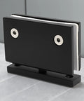 Beefy Heavy Duty Glass Door Hinge For Frameless Showers, 304 Stainless Steel In Matte Black, 360 Degree Pivot Bathroom Hinge, Corrosion Resistant And Rust Proof, Durable Shower Door Hardware 3.5 x 2 x 2.8 In.