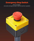 Emergency stop switch for Industrial 2.2kw Electric Pipe Roll Bender, featuring a red push button for safety.