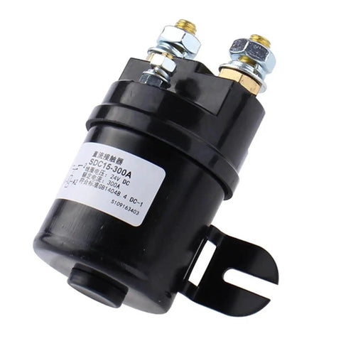 Heavy Hitter DC Contactor Normally Open Switch 100A 200A 300A High Amp Electrical Relay for Electric Trucks, 300A, 24V